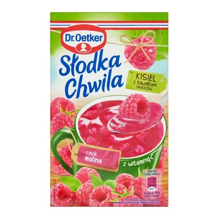 Dr. Oetker Sweet Moment Raspberry Kissel with Fruit 31g