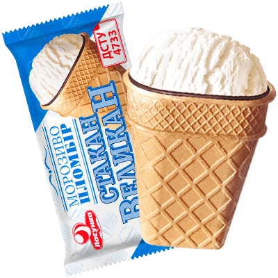 Stakan Vielikan Vanilla Ice Cream in Wafer Cup 150ml
